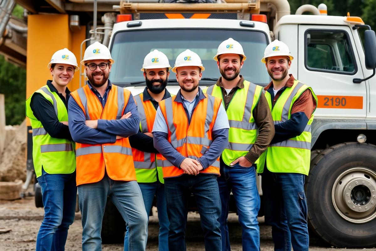 Gertyuzko Co. concrete crew in Green Bay, WI